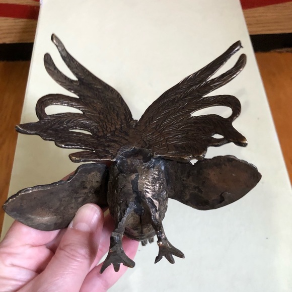 Vintage Bronze Metal Rooster - Picture 8 of 8